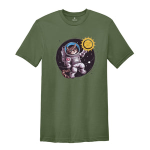 Astronaut Cat Shirt, April 8 2024 Shirt, Total Solar Eclipse Shirt, Path Of Totality, Astronomy Shirt, Astronaut Shirt, Eclipse Event Shirt