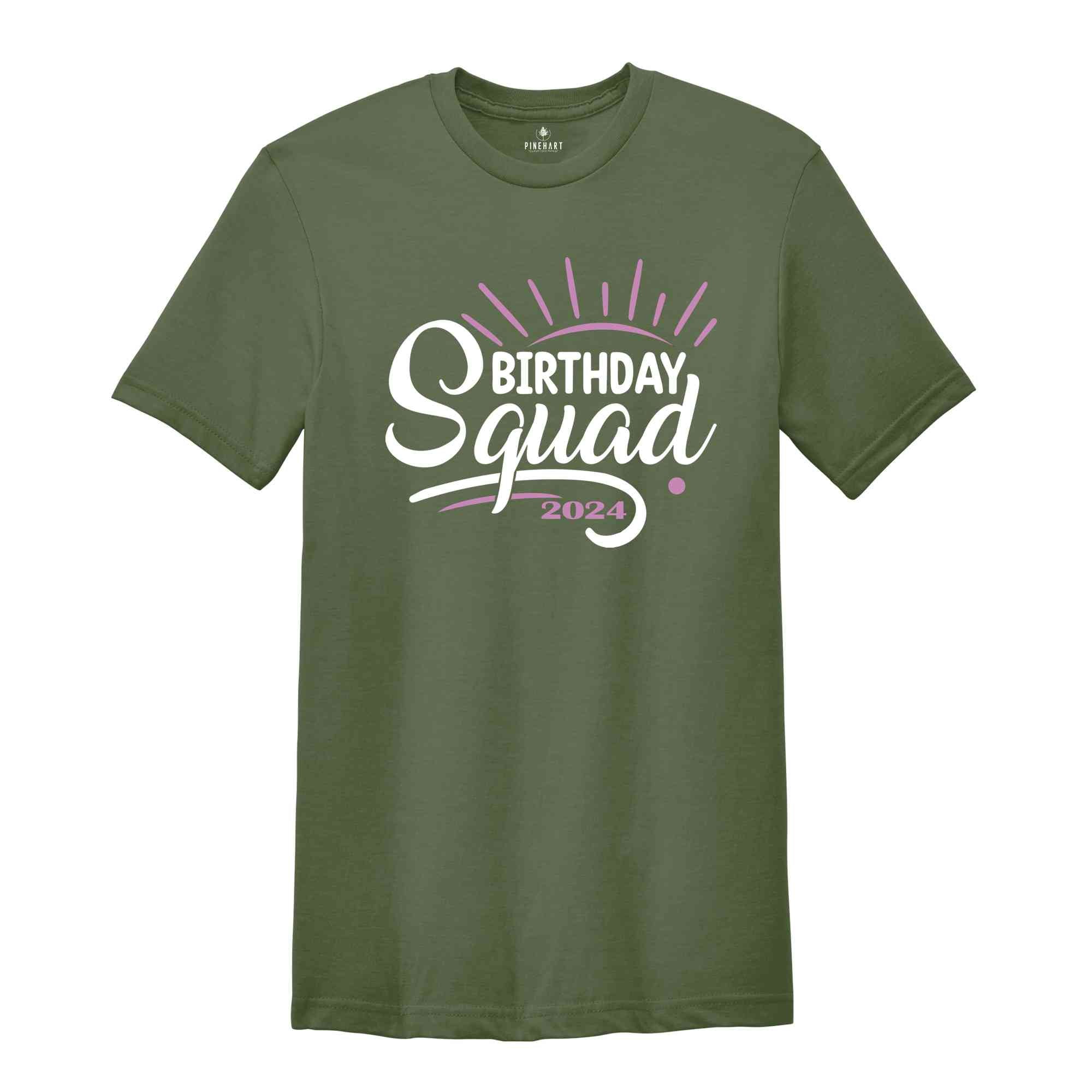 Birthday Squad Party Shirt, Celebration Shirt, Party Outfit, Fun T-shirt, Gift For Birthday Party, Custom Shirt