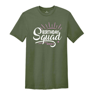 Birthday Squad Party Shirt, Celebration Shirt, Party Outfit, Fun T-shirt, Gift For Birthday Party, Custom Shirt