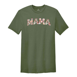 Vintage floral Mama t-shirt, Mama T-Shirt, gift for mothers day, Mama tee, Women's T-Shirt, Floral Mama Shirt