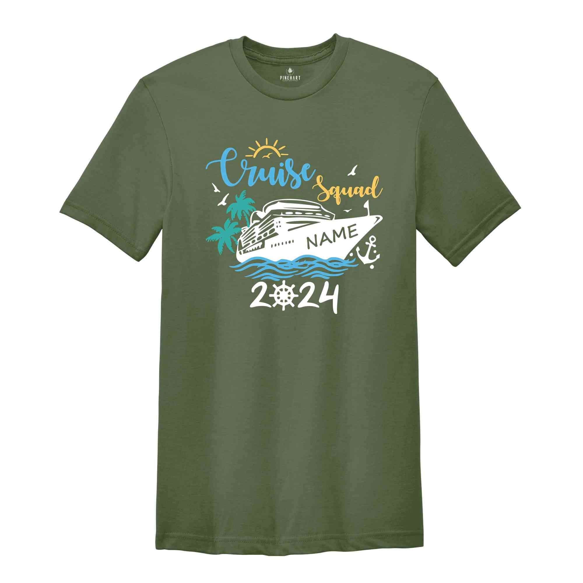 Custom Cruise Squad 2024 T-Shirt, Custom Cruise Squad Shirt, Custom Cruise Squad, Family Cruise Trip, Cruise Squad 2024