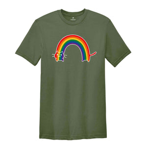 Rainbow Cat Shirt, Pride Shirt, Lgbtq Shirt, Cat Lovers Shirt, Cat Mama Shirt, Purride Cat Shirt, Gay Cat Shirt, Lgbt Flag Shirt