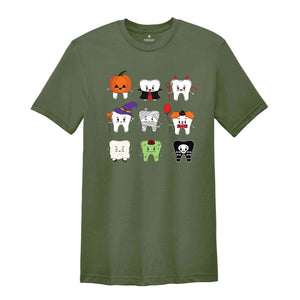 Dentist Halloween Shirt, Witch Tooth Shirt, Ghost Teeth Shirt, Spooky Halloween Dentist, Spooky Dental Shirt, Pumpkin Ghost Shirt