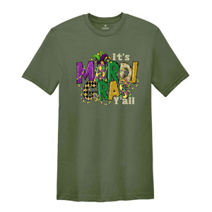 Mardi Gras Celebration Shirt, New Orleans Themed, Colourful Mardi Gras Tee, Great for Fat Tuesday Gifts