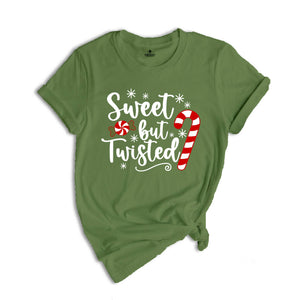 Sweet But Twisted Candy Cane Shirt, Christmas Gift, Winter Costume, Holiday Tee, 2025 Christmas T-Shirt, Christmas Outfit