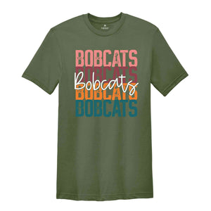 Retro Bobcats Team Shirt, Bobcats School Spirit Shirt, Baseball Bobcats Mascot Tee, Bobcats Fan Shirt, Sport Mascot Gift