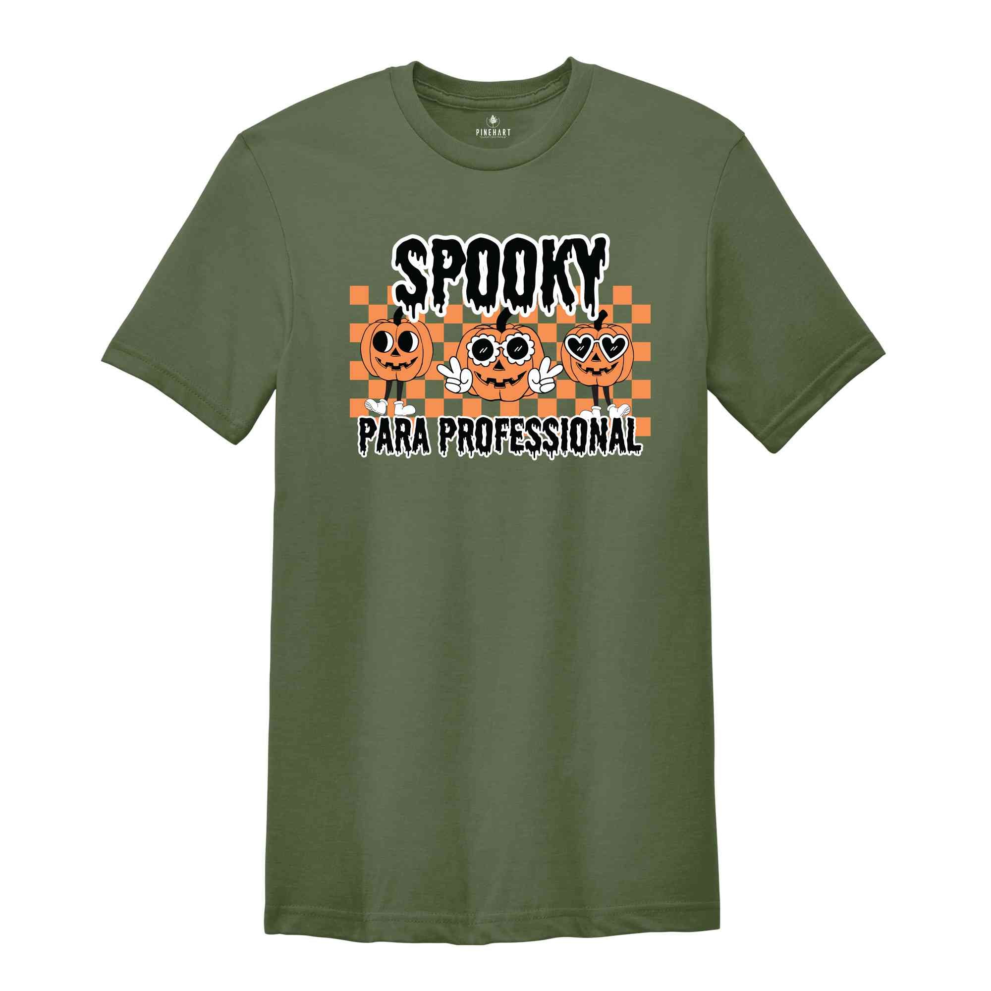 One Spooky Para Professional Halloween Shirt, Halloween Paraprofessional Shirt, Spooky Para Shirt, Ghost Paraprofessional Shirt, Pumpkin Tee