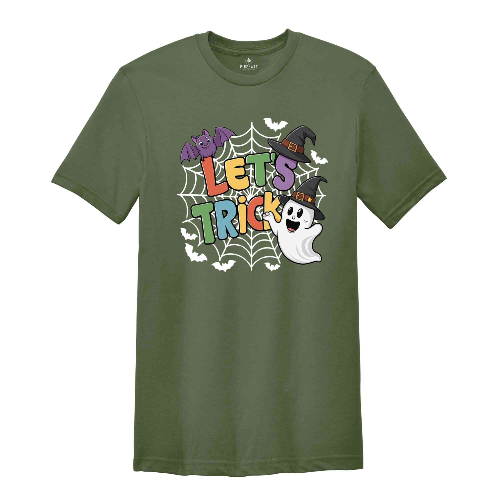 Let's Trick Shirt, Halloween Shirt, Spooky Pumpkin Shirt, Halloween Party Shirt, Halloween Gift, Spooky Season Shirt