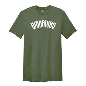 Team Mascot Shirt, Warriors Team Shirt, Warriors Football Shirt, Warriors Fan, Football Fan Shirt, Warriors School Spirit