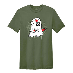 Nurse Ghost Shirt, Nurse Life Shirt, Halloween Ghost Shirt, Halloween Gift, Spooky Vibes Shirt, Ghost Shirt, Boo Shirt, Nurse Gift