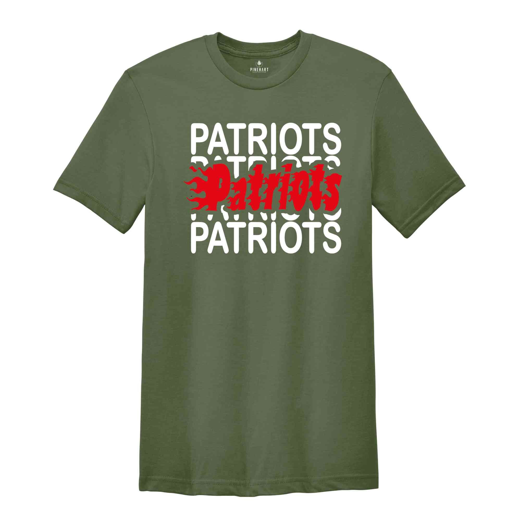 Team Mascot Shirt, Patriots Fan T-Shirt, Patriots Team Shirt, Patriots Team Spirit, Patriots School Shirt, Patriots School Spirit