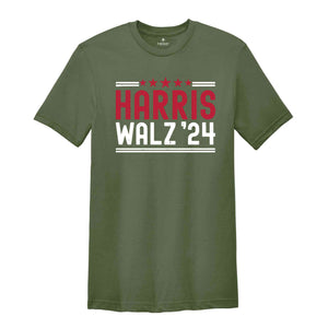 Harris Walz '24 Shirt, Kamala Walz Shirt, Madam President Tee, Kamala Shirt, Harris Walz Shirt, Usa Elections 2024