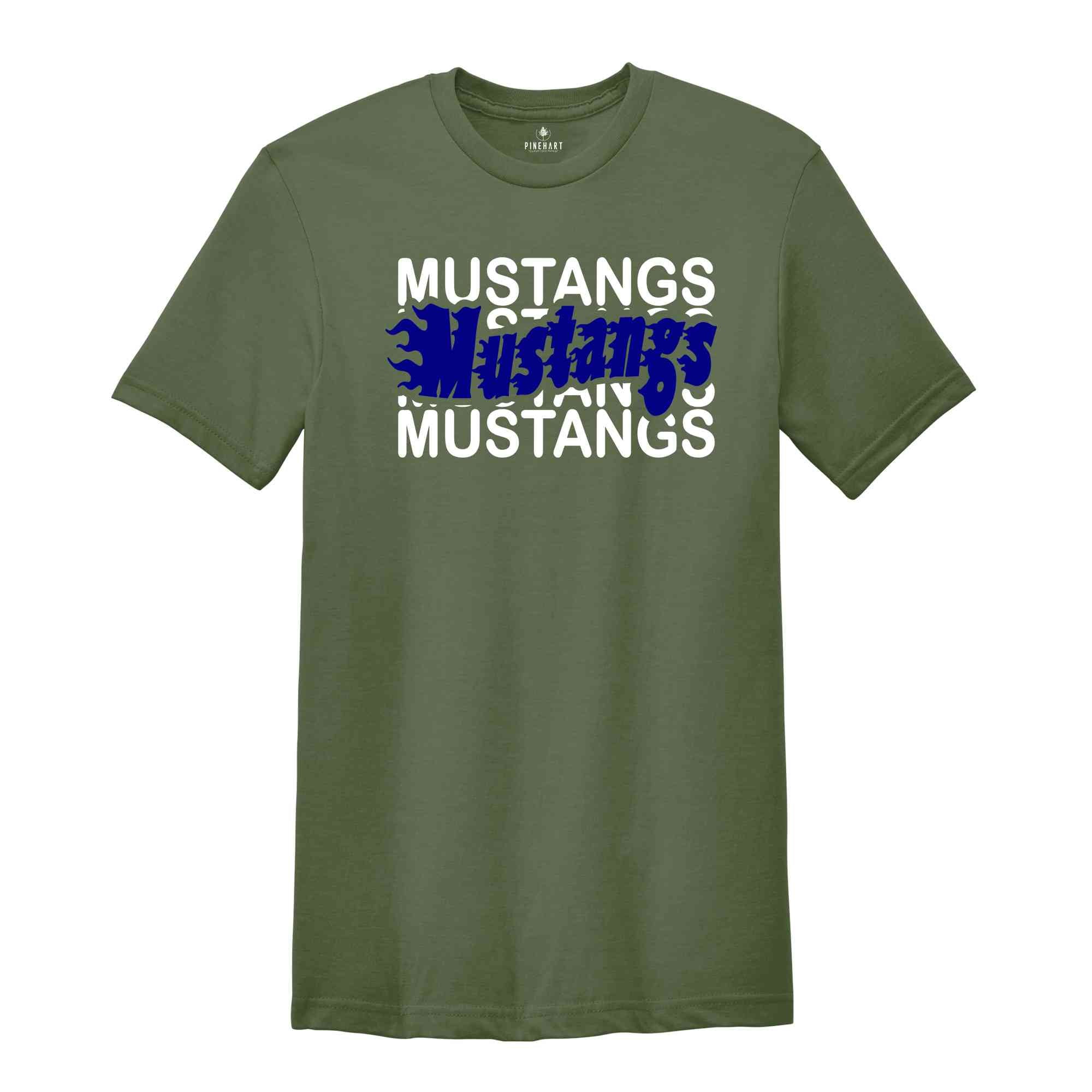 Team Mascot Shirt, Mustangs Team Shirt, Mustangs Team Spirit, Mustangs Fan Shirt, Mustangs School Shirt, Mustangs School Spirit