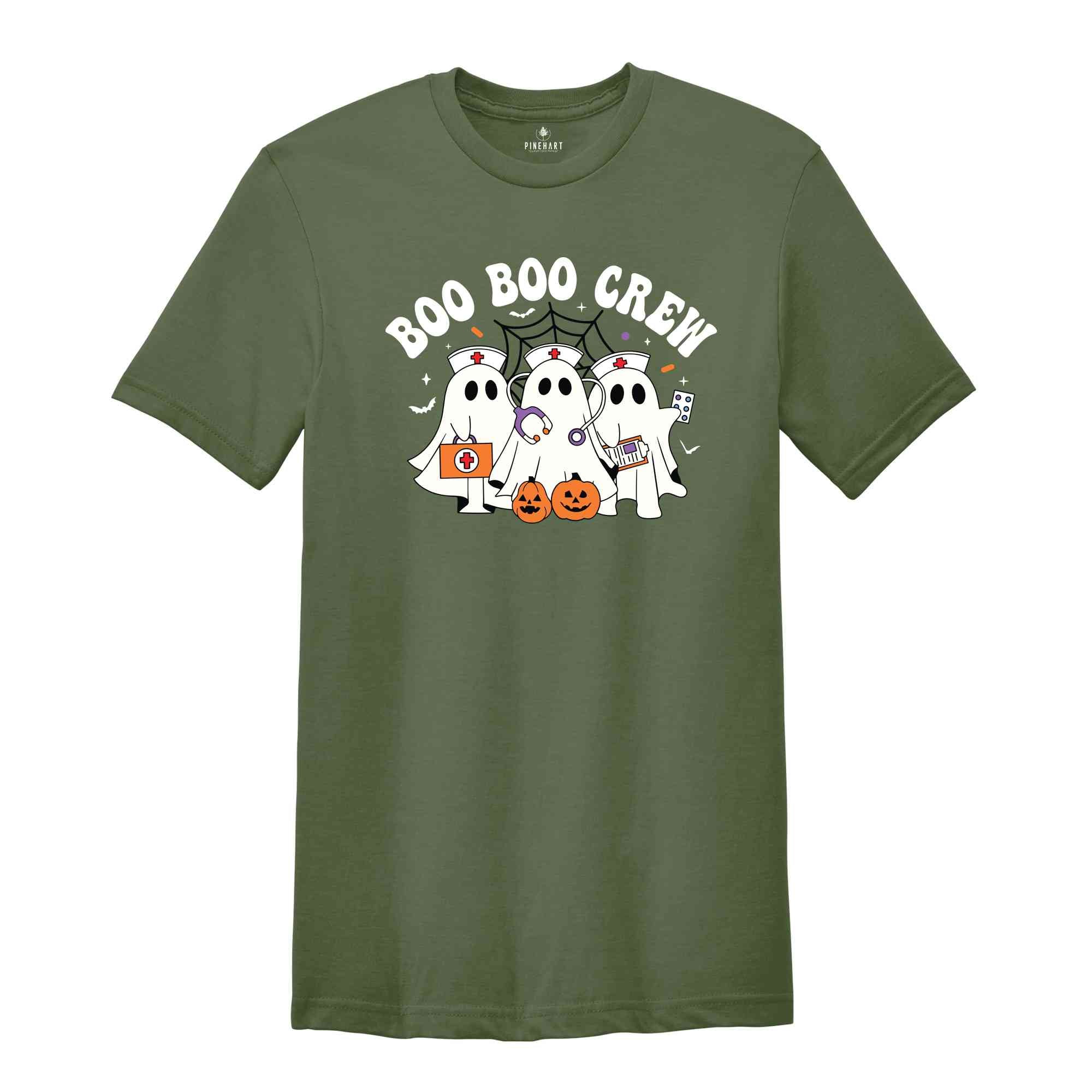 Boo Boo Crew Halloween Nurse T-Shirt, Halloween Nurse Shirt, Halloween Gifts For Nurses, Spooky Season Tee