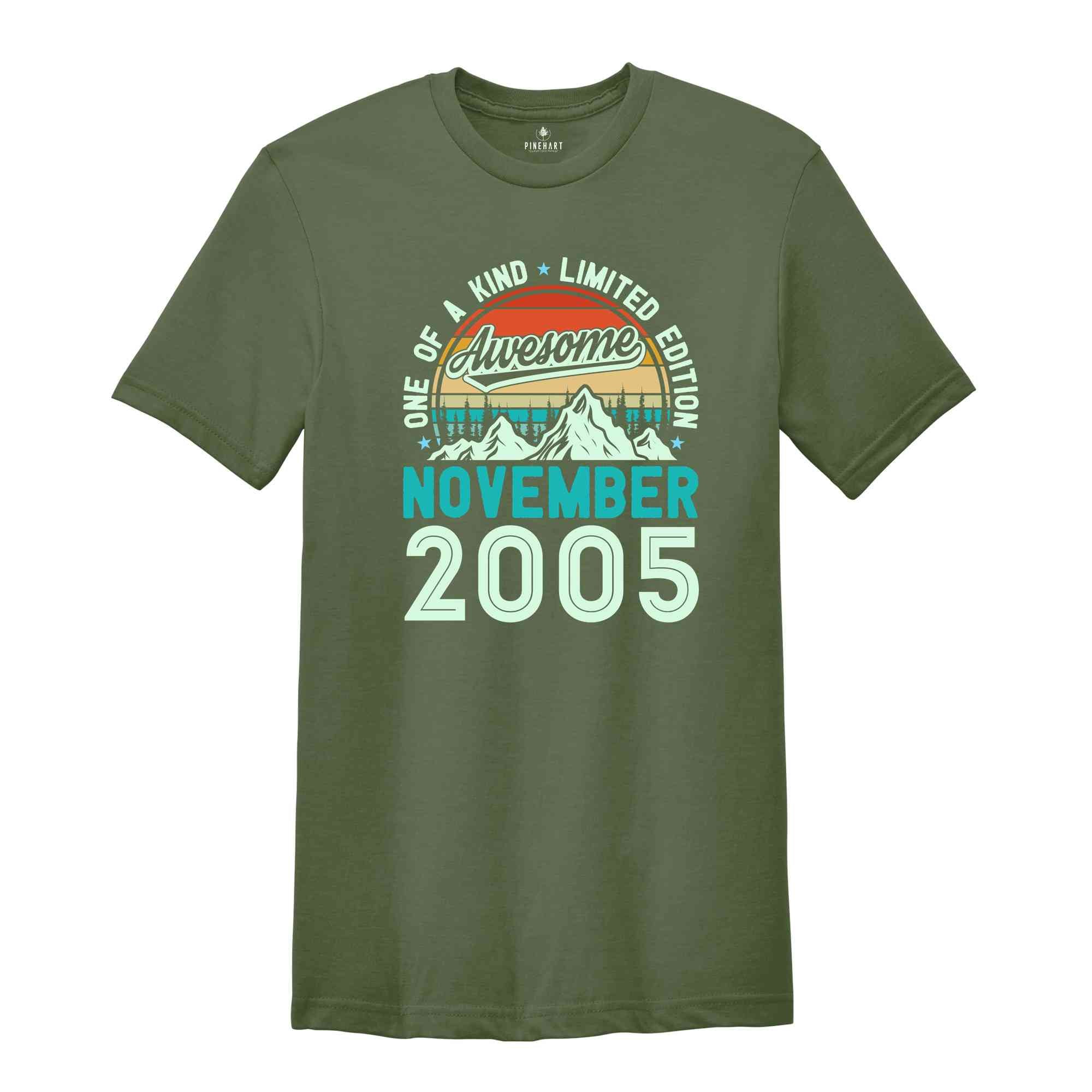 One Of A Kind Limited Edition Birthday 2005 Shirt, 19 Years Old Shirt, Birthday Party Shirt, Birthday Shirt, Family Birthday Party