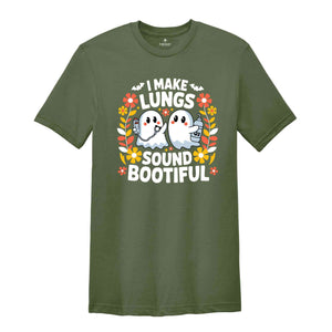 I Make Lungs Sound Boo-tiful Shirt, Spooky Respiratory Shirt, Halloween Crew Shirt, Halloween Nurse, Halloween Rt Shirt, Spooky Rt Crew