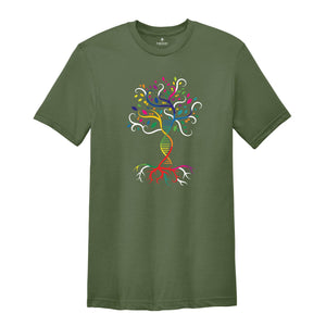 DNA Tree Of Life Shirt, Science Teacher Shirt, Science Month Gift, Biology Shirt, Science Gift, 100 Days Of School Shirt, Teacher Shirt