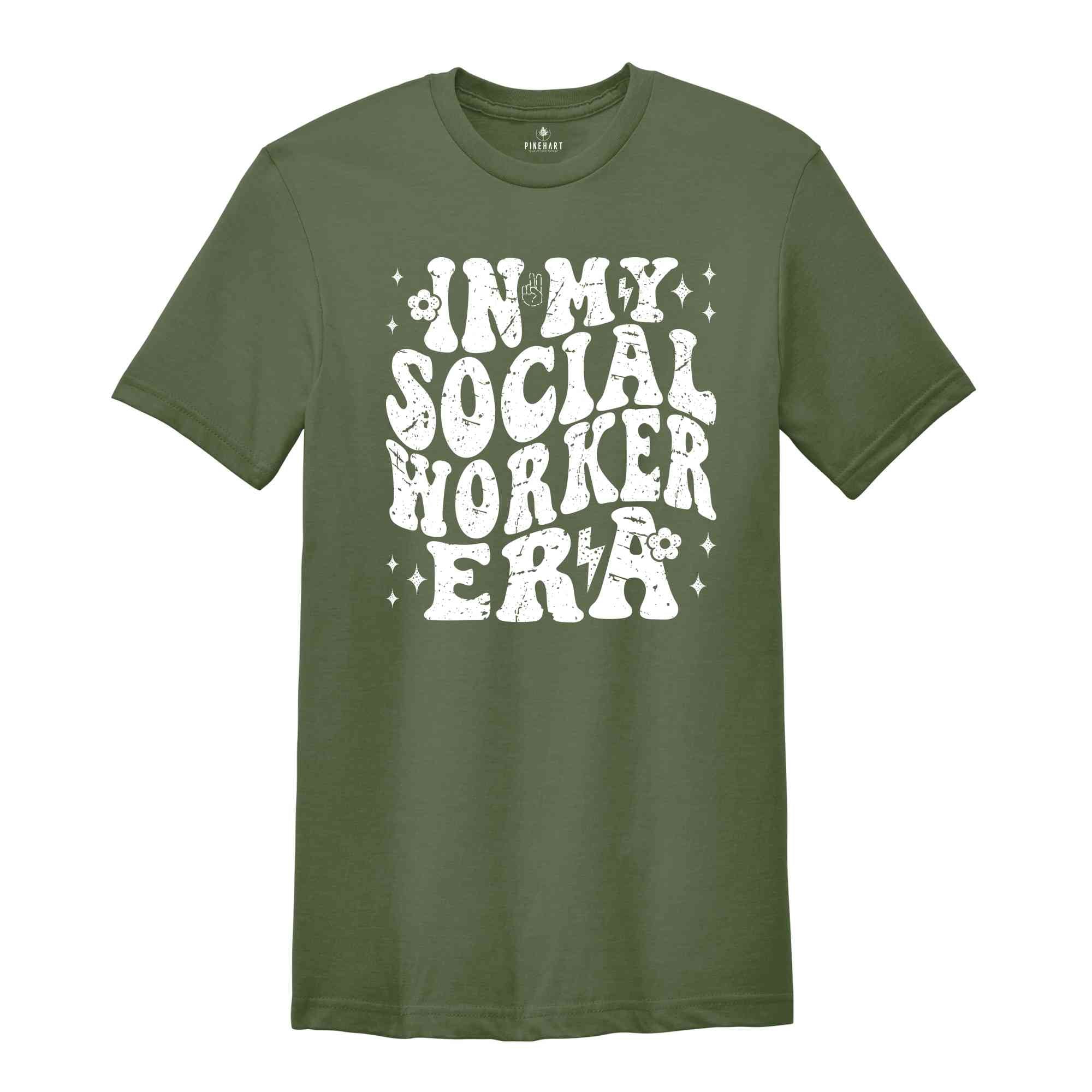 In My Social Worker Era Shirt, Social Work Tee, Social Worker Gift, School Social Worker, Appreciation Gift, Social Work Month, Social Tee