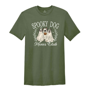 Spooky Dog Moms Club Shirt, Cute Halloween Shirt, Animal Lover Shirt, Dog Mom Shirt, Halloween Gift, Dog Ghost Shirt, Spooky Season Shirt