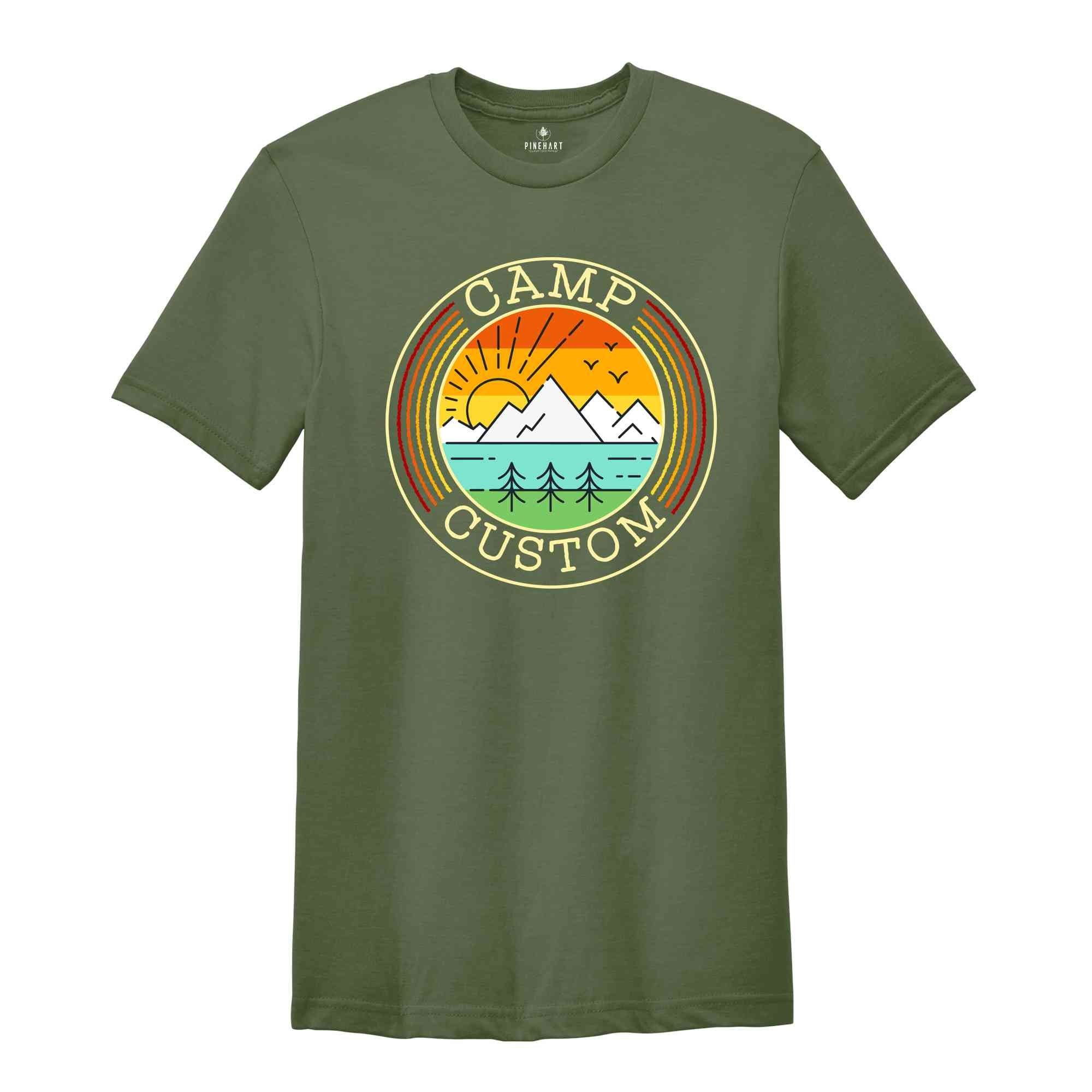 Custom Camp Shirt, Camp Gifts, Custom Shirt, Custom Camp Shirt, Camp Crew Shirt, Camp Custom Shirt, Camping Family Shirt