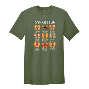 God Says I Am Shirt, Cute Fall Shirt, Fall Vibes Shirt, Halloween Shirt, Religious Shirt, Halloween Gift, Christian Shirt, Spooky Vibes