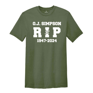 O.J Simpson 1947-2024 Shirt, Thanks For Memories Simpson Shirt, Rest In Peace, RIP OJ Simpson Shirt, O.J Simpson, OJ Simpson Tshirt