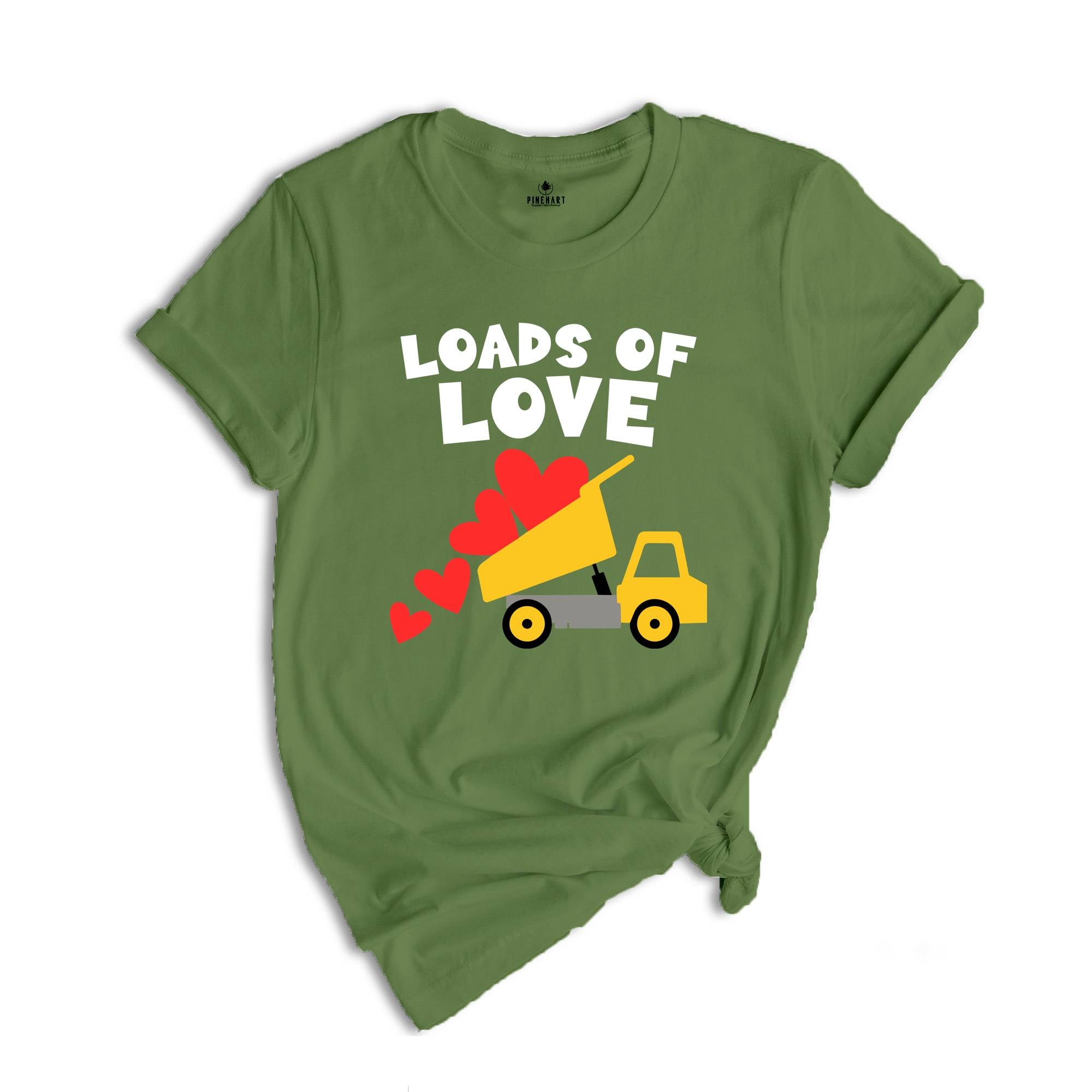 Loads Of Love T-shirt, Valentines Day Truck Shirt, Valentines Day Tee, Couple Matching Shirt, Valentines Day Gift