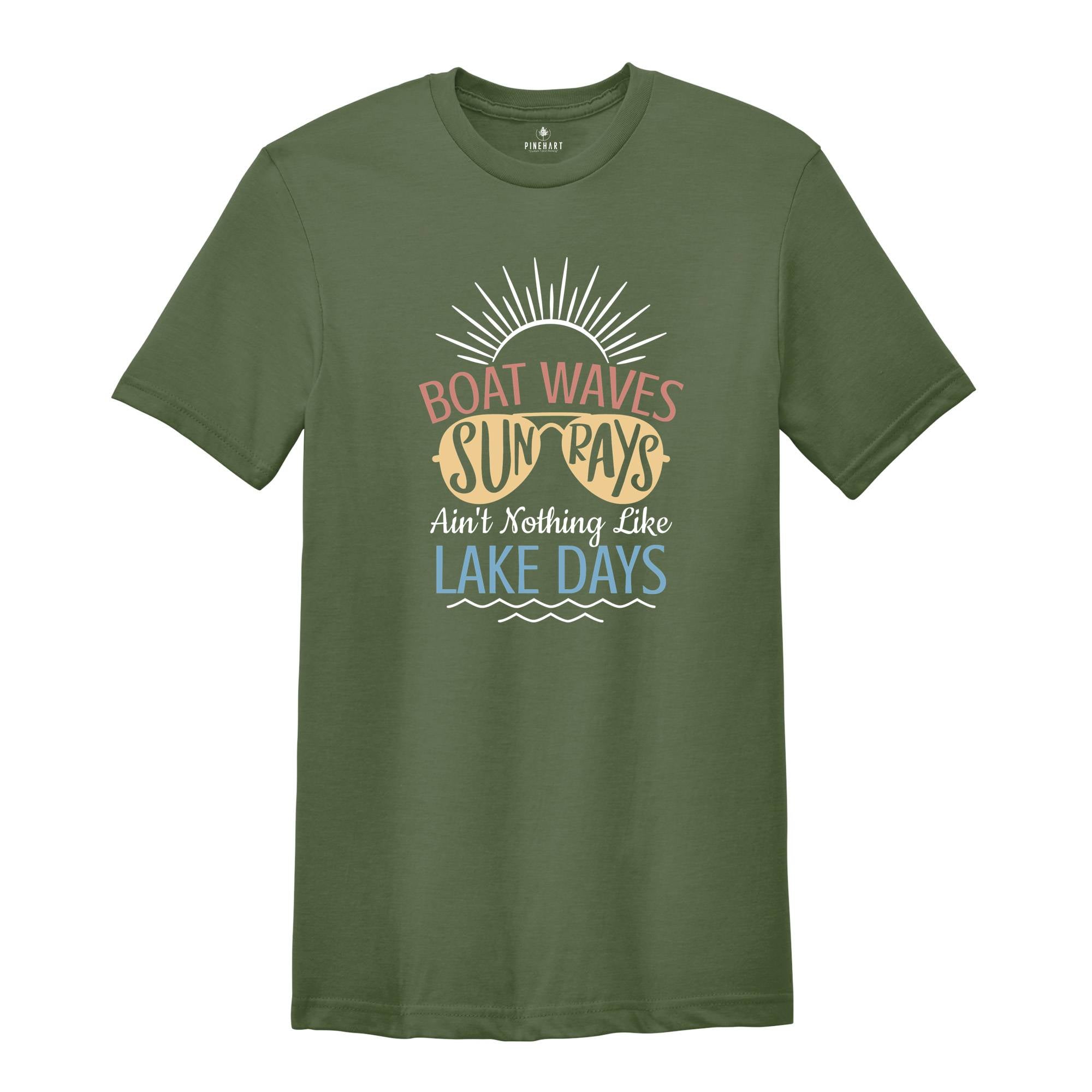 Lake Days Shirt, Summer Vacation Tees, Boat Waves Shirt, Girls Trip Tee, Sun Rays Shirt, Family Vacation Tee, Camping Shirt, Summer Tee