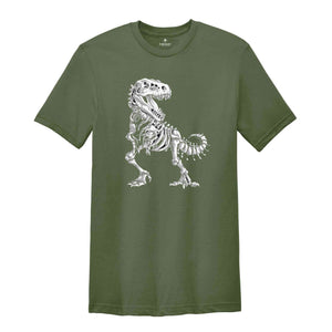 Dinosaur Skull Shirt, Dinosaur Fossil T-Shirt, Dinosaur Skeleton Tee, Paleontology Shirt, Funny Dinosaur Shirt