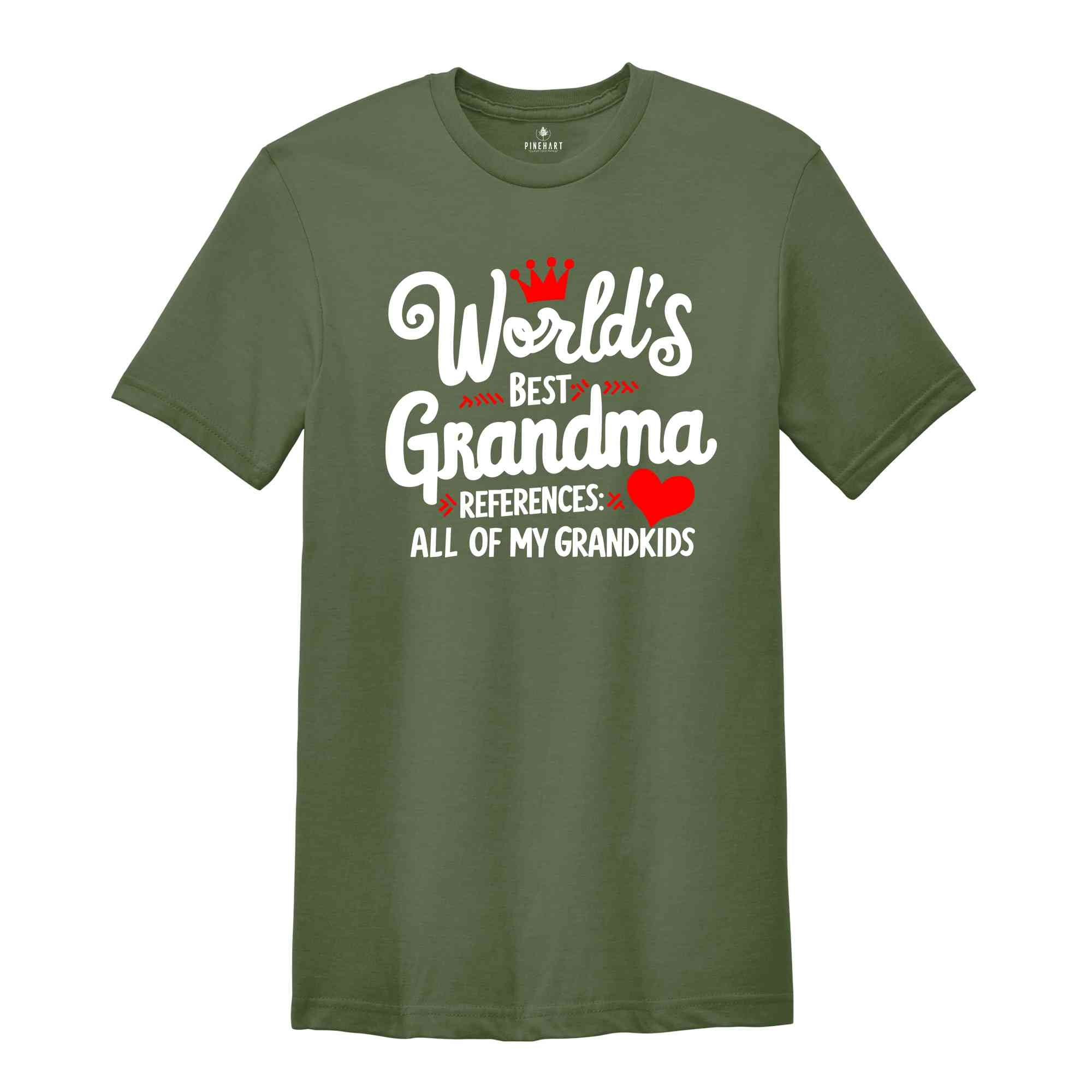 World's Best Grandma Shirt, According to My Grandkids T-Shirt, Mother's Day Gift for Grandma Tee, Gift For Grandma