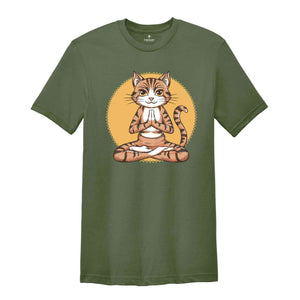 Cat Yoga Shirt, Cute Cat Yoga, Funny Meditation, Yoga Gifts, Cat Lovers Shirt, Cat Gift, Meditation Shirt, Namaste Shirt