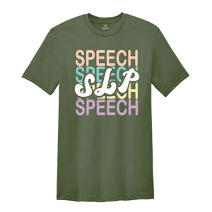 Speech Language Pathologist Shirt, Leopard SLP T-Shirt, Speech Pathologist Shirt, Pocket SLP Shirt, Speech Therapist Gift