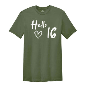 16th Birthday Shirt, Hello 16 T-Shirt, 2008 Birthday Shirt, 16th Birthday Gift, Seventeen And Fabulous, 16 AF Shirt, 2008 birthday women