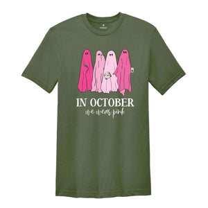 Halloween Mean Girls Shirt, On Wednesday We Wear Pink Ghost Shirt, Mean Girls Ghost Shirt, Pink Ghost Shirt, Mean Girls Halloween