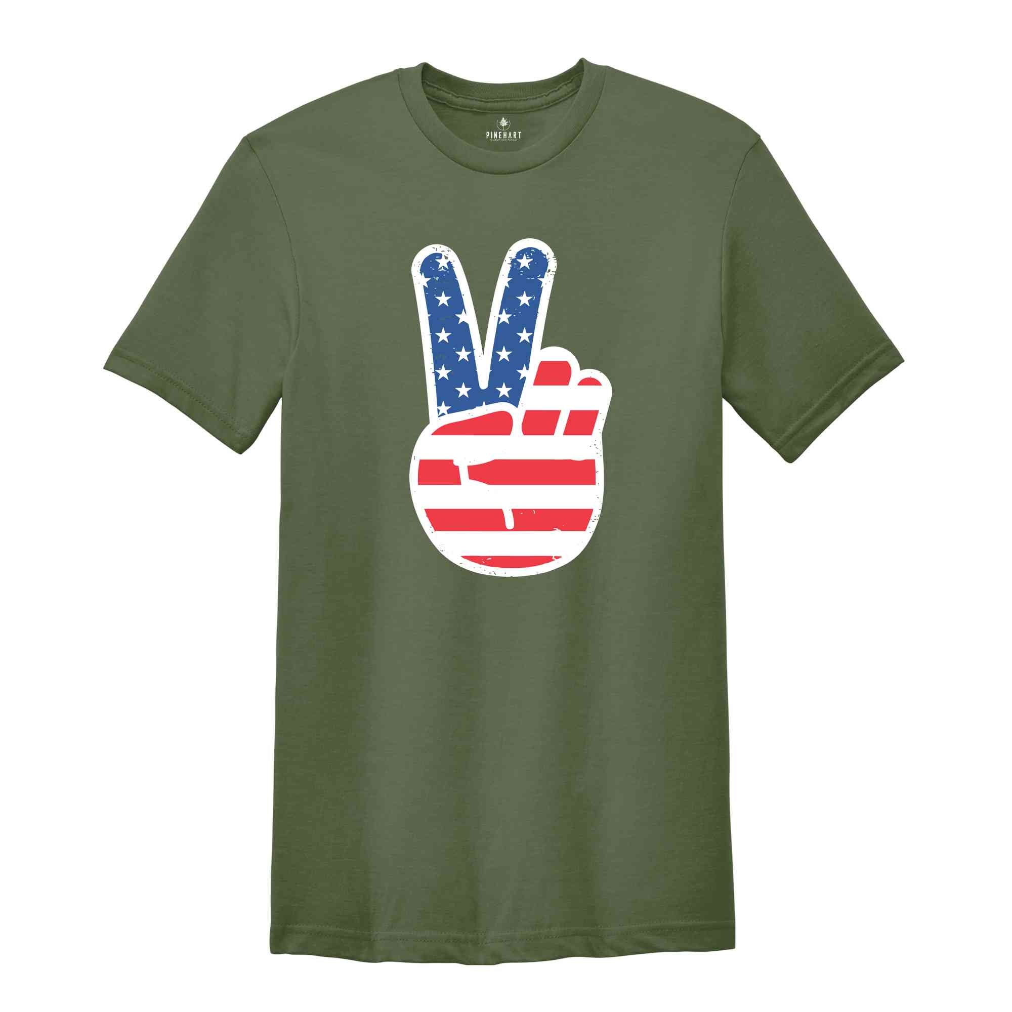 America Peace Shirt, America Shirt, Freedom Shirt, Patriotic Shirt, Peace Shirt, American Shirt, 4th Of July Shirt, Independence Day Shirt