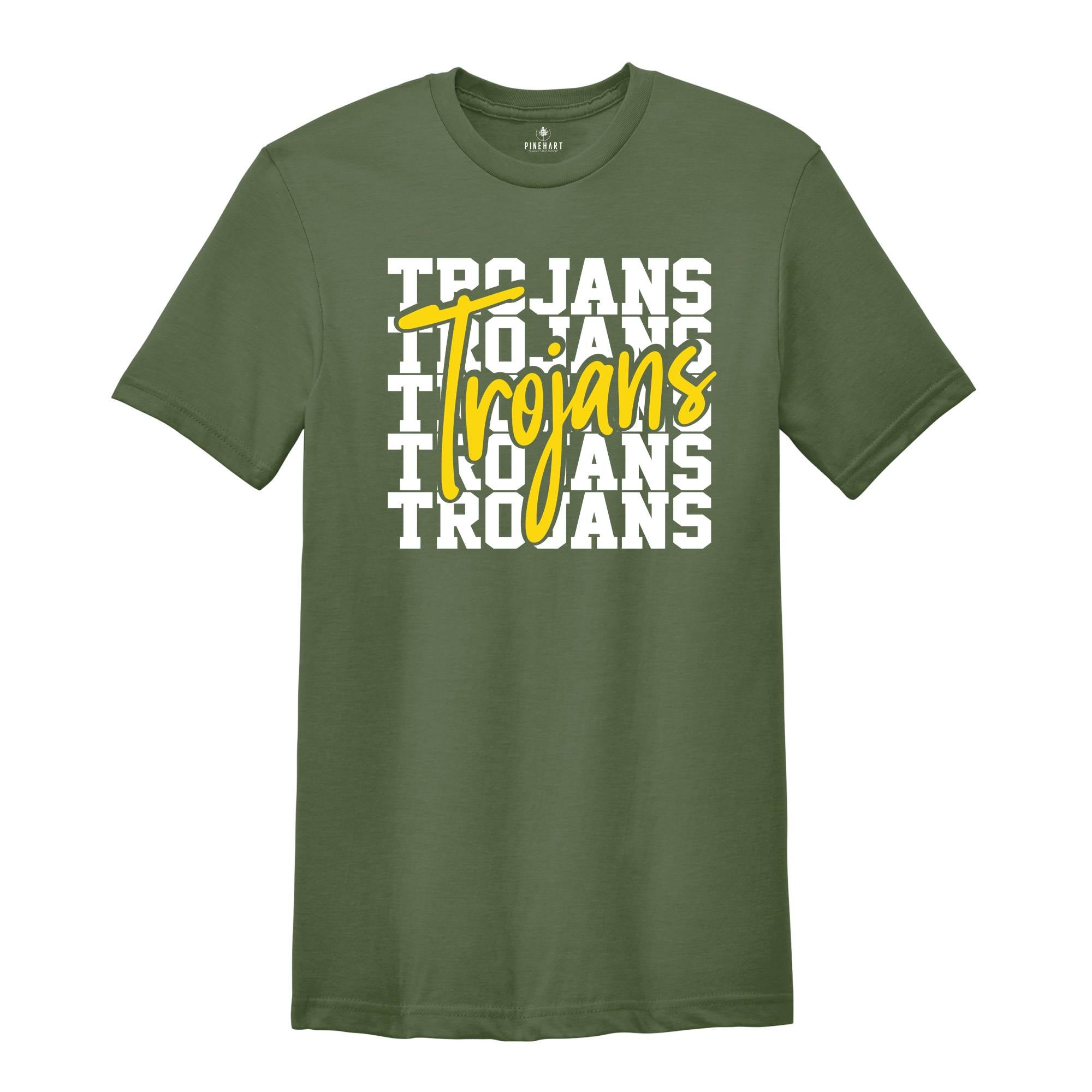 Team Mascot Shirt, Trojans Team Shirt, Trojans Football Shirt, Trojans Fan Shirt, Trojans School Shirt, Trojans School Spirit