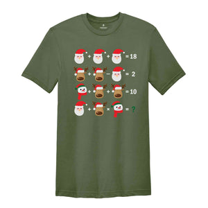 Christmas Themed Math Problem Shirt, Funny Math Shirt, Gift for Math Teacher, Christmas Math Shirt, Math Lover Shirt