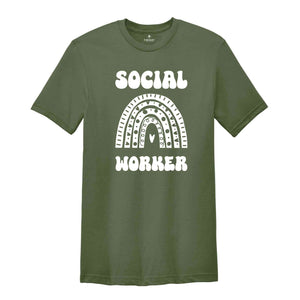 Social Worker Shirt, Rainbow Social Worker Shirt, Motivational Shirt, Gift For Social Worker, Social Worker Life Shirt, Health Care Shirt