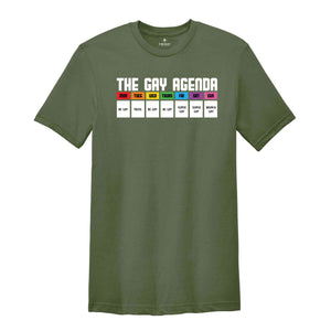 The Gay Agenda Shirt, Pride Month Shirt, Gay Shirt, LGBT Shirt, Bisexual Shirt, Lesbian Shirt, Vintage Shirt, LGBT Gift