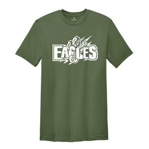 Eagle Mascot T-shirt, Eagles Football Shirt, Eagles Fan Shirt, Eagles School Shirt, Eagles School Spirit, Birthday Gift