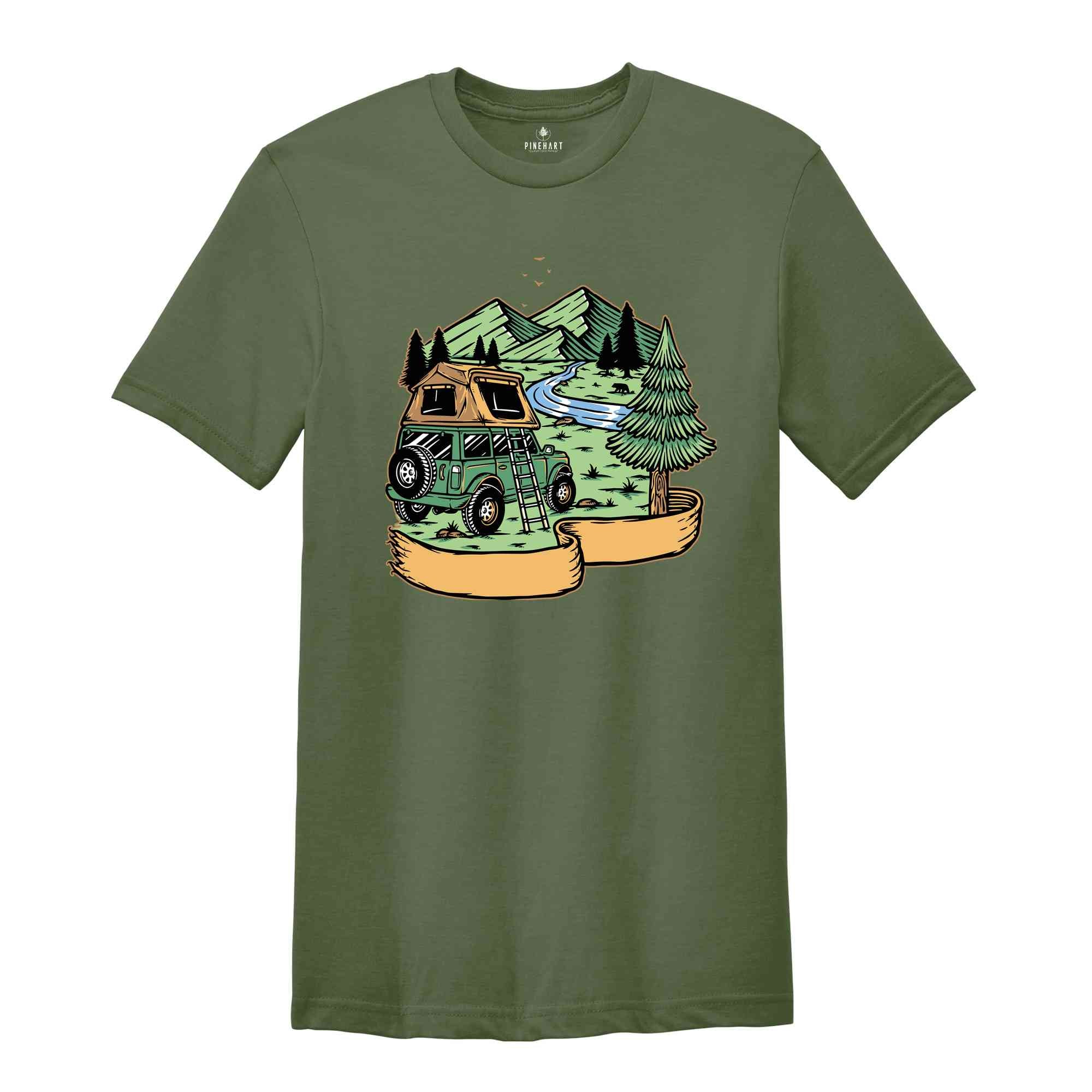 Camping Shirt, Wild Life Shirt, Hiking T-Shirt, Campfire Shirt, Mountain Shirt, Travel Shirt, Adventure Shirt