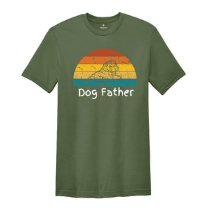 Retro Bulldog Father Shirt, Cute Bulldog Gift, Dog Lover Shirt, English Bulldog Lover Gift, Gift For Bulldog Dad