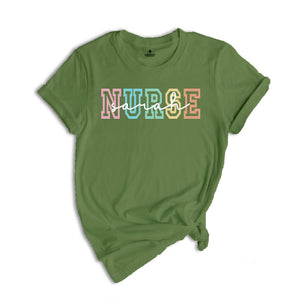 Personalized Nurse Shirt, Custom Nurse Shirt, Nurse Shirt, Nursing School Shirt, Nurse Gift, ER Nurse Shirt, Nurse Name Shirt, Nurse Life