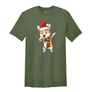 Christmas Corgi Dabbing Shirt, Funny Christmas Shirt, Dog Lover Shirt, Animal Lover Shirt, Christmas Gift, Fur Friends Shirt