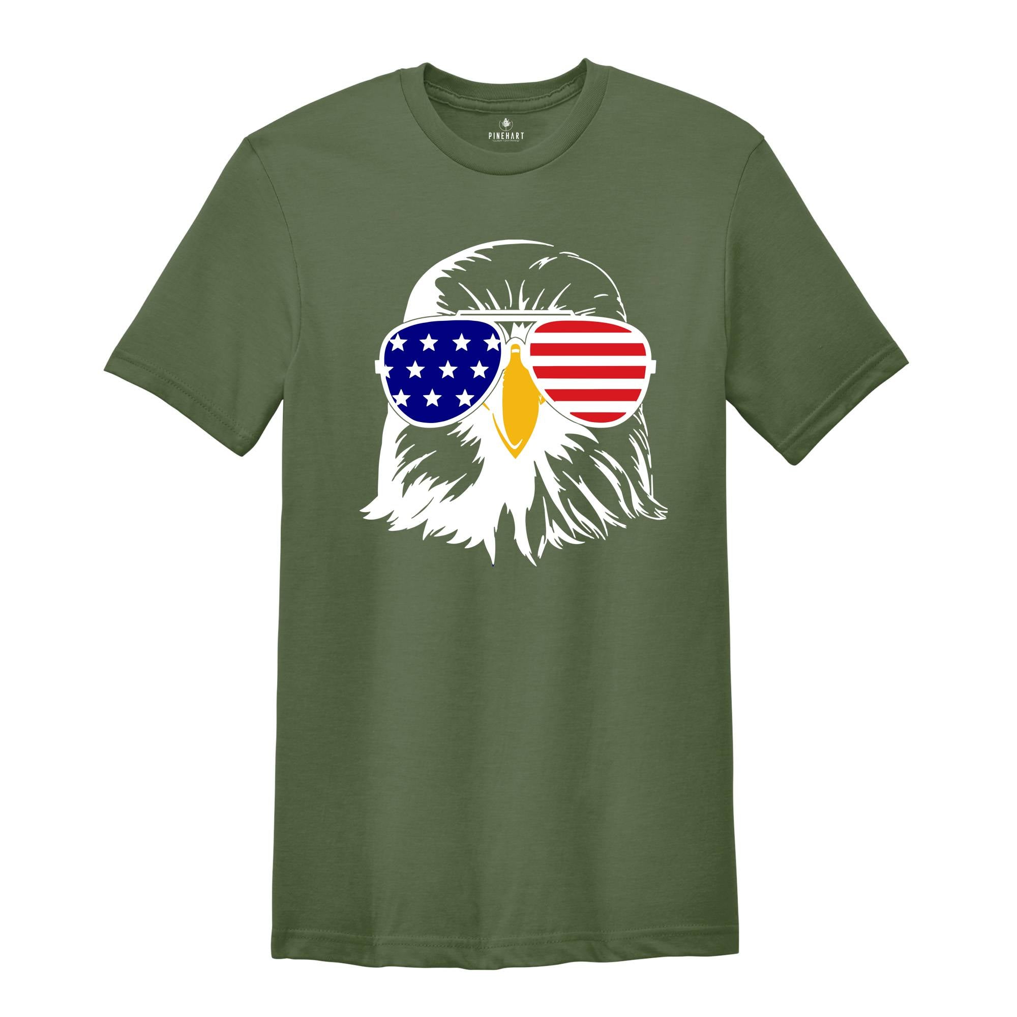 Patriotic Eagle With Sunglasses, 4th of July 2024 Freedom Shirt, Fourth Of July Shirt, Independence Day Shirts, Patriotic Family Shirts