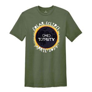 Ohio Totality Shirt, Ohio Total Solar Eclipse Shirt, Celestial Shirt, Eclipse Event 2024 Shirt, April 8th 2024