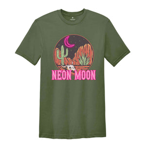 Neon Moon Shirt, Summer Shirt, Country Music Festival Shirt, Country Concert Tee, Desert Shirts, 90S Country Tee