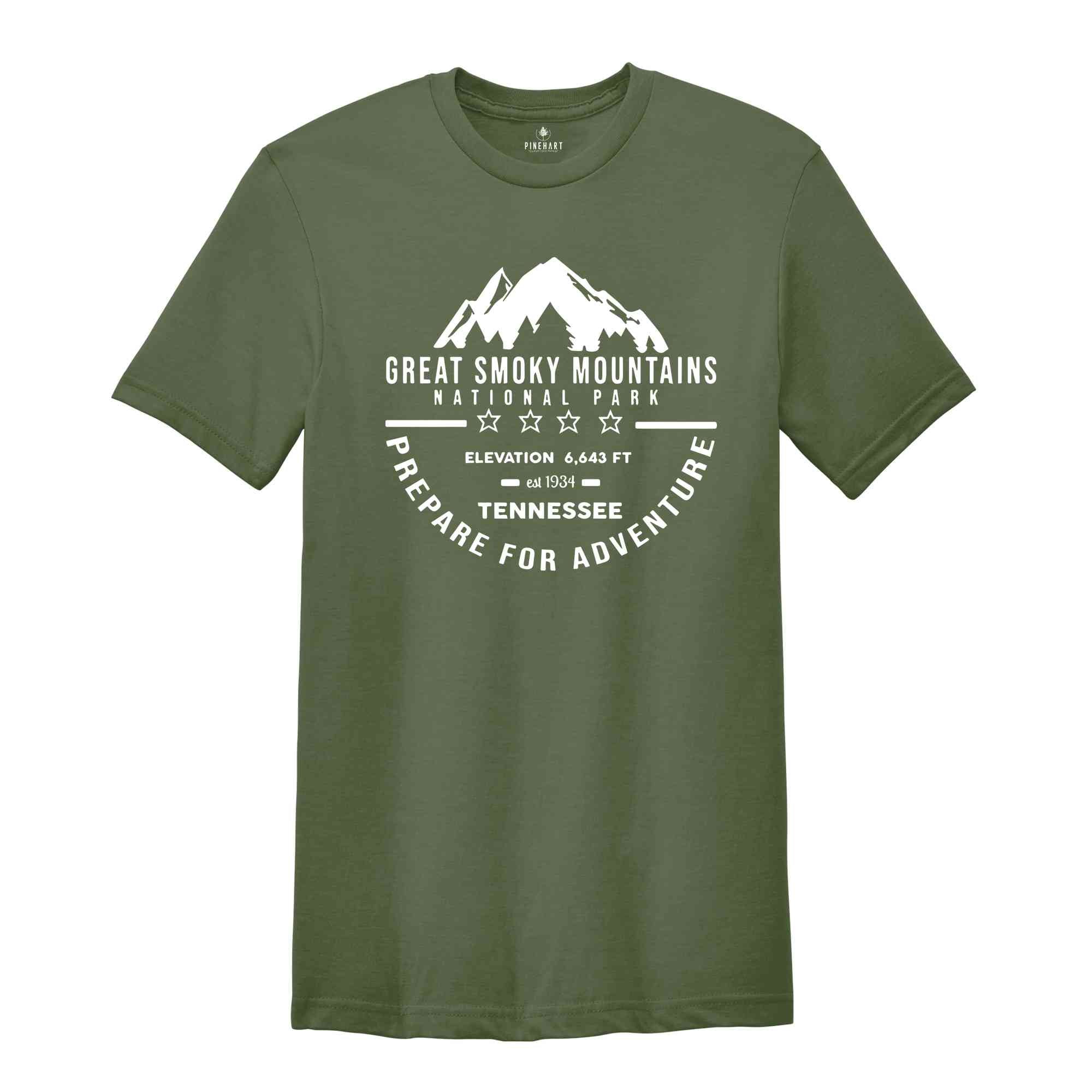 Smoky Mountains Shirt, Great Smoky National Park Shirt, Smoky Mountains Hiking Shirt, Smoky Mountain Trip Shirt, Adventurer Shirt