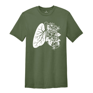 Floral Lungs Shirt, Respiratory Therapist Shirt, Lung Cancer Shirt, Floral Anatomy Shirt, Healthcare Shirt, Gift for Nurse