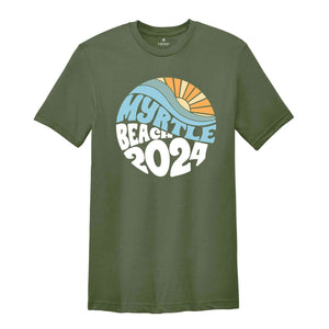 Myrtle Beach Shirt, Family Vacation 2024 Tee, Vacay Mode T-Shirt, Matching Beach Trip Gift Shirt, Summer Vibes T-Shirt